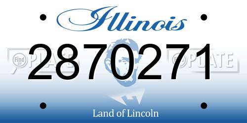 2870271 Illinois License Plate