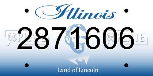 2871606 Illinois License Plate