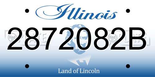 2872082B Illinois License Plate