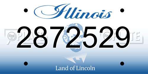 2872529 Illinois License Plate