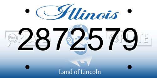 2872579 Illinois License Plate