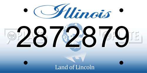 2872879 Illinois License Plate