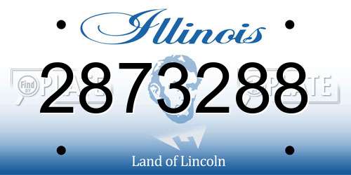 2873288 Illinois License Plate