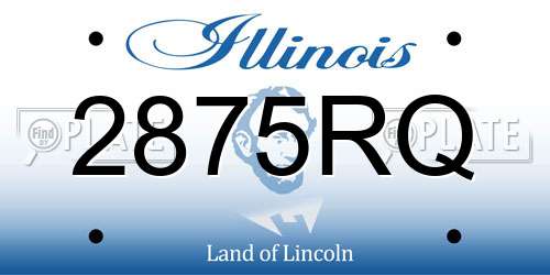 2875RQ Illinois License Plate