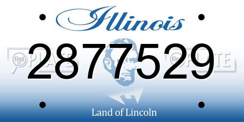 2877529 Illinois License Plate