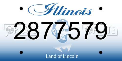 2877579 Illinois License Plate