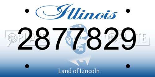 2877829 Illinois License Plate