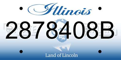 2878408B Illinois License Plate