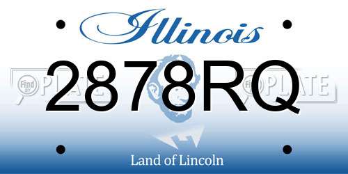 2878RQ Illinois License Plate