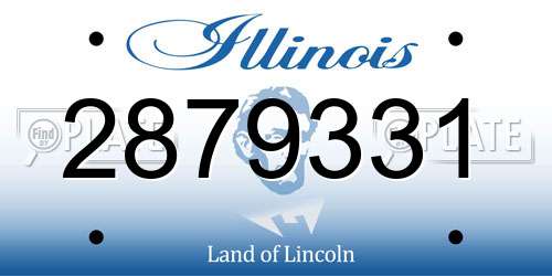 2879331 Illinois License Plate