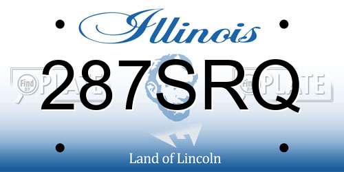 287SRQ Illinois License Plate