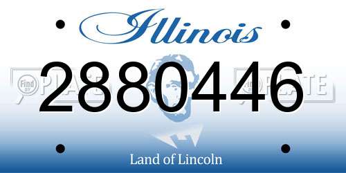2880446 Illinois License Plate