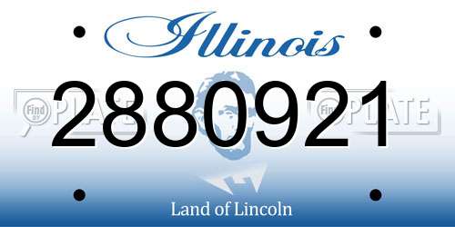 2880921 Illinois License Plate