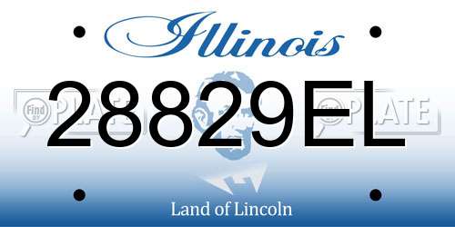 28829EL Illinois License Plate