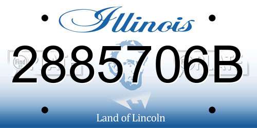 2885706B Illinois License Plate