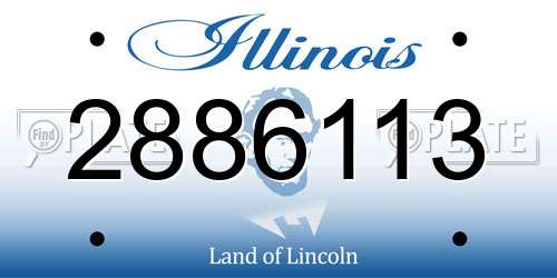2886113 Illinois License Plate