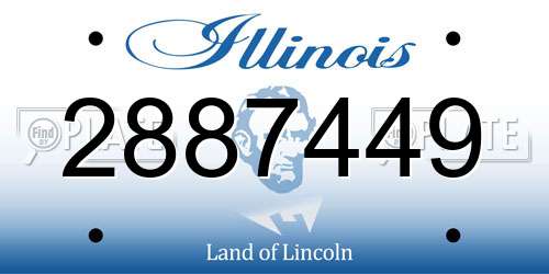 2887449 Illinois License Plate