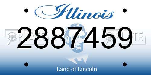 2887459 Illinois License Plate