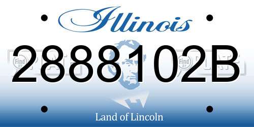 2888102B Illinois License Plate