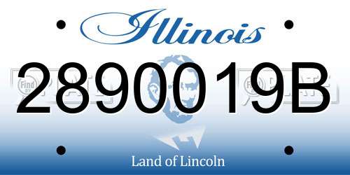 2890019B Illinois License Plate