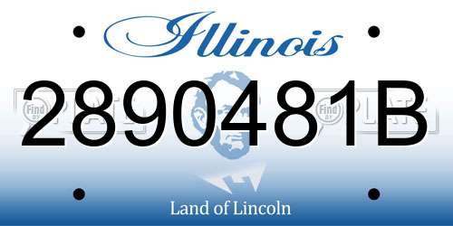 2890481B Illinois License Plate