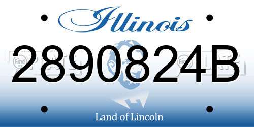 2890824B Illinois License Plate