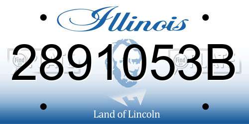 2891053B Illinois License Plate