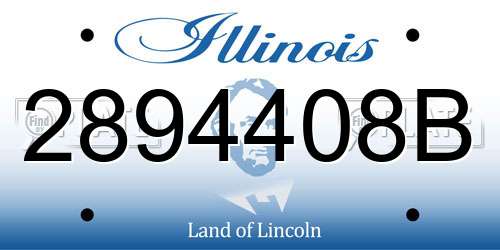 2894408B Illinois License Plate