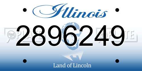 2896249 Illinois License Plate
