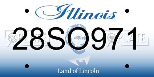 28SO971 Illinois License Plate