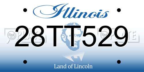 28TT529 Illinois License Plate