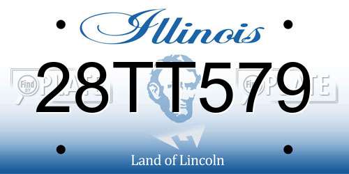 28TT579 Illinois License Plate