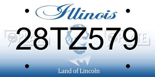 28TZ579 Illinois License Plate