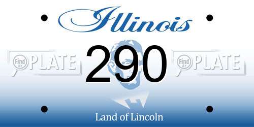 290 Illinois License Plate