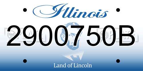 2900750B Illinois License Plate