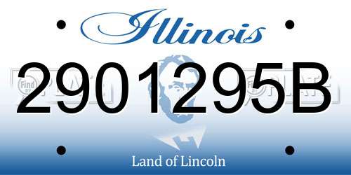 2901295B Illinois License Plate