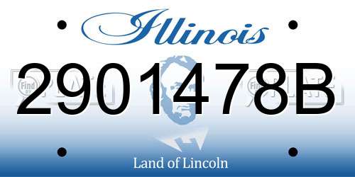 2901478B Illinois License Plate