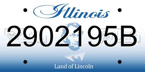 2902195B Illinois License Plate