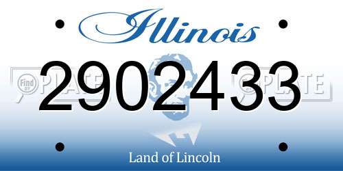 2902433 Illinois License Plate