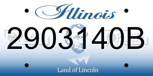 2903140B Illinois License Plate
