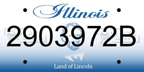 2903972B Illinois License Plate