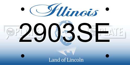 2903SE Illinois License Plate