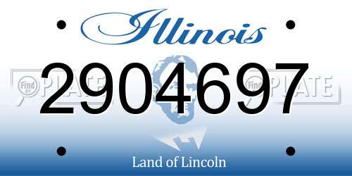 2904697 Illinois License Plate