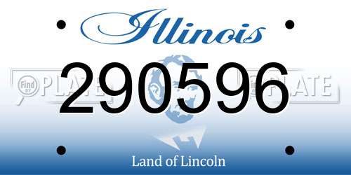 290596 Illinois License Plate