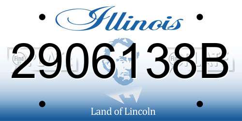 2906138B Illinois License Plate
