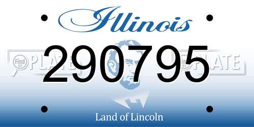290795 Illinois License Plate