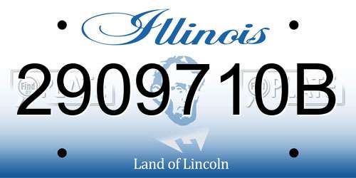 2909710B Illinois License Plate