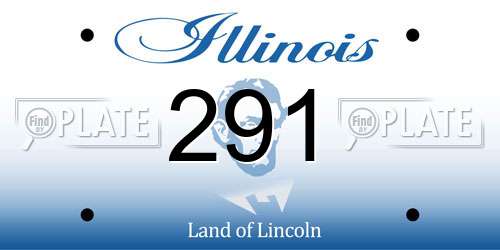 291 Illinois License Plate