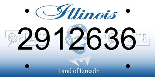 2912636 Illinois License Plate