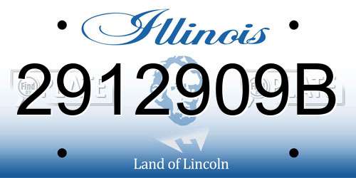 2912909B Illinois License Plate